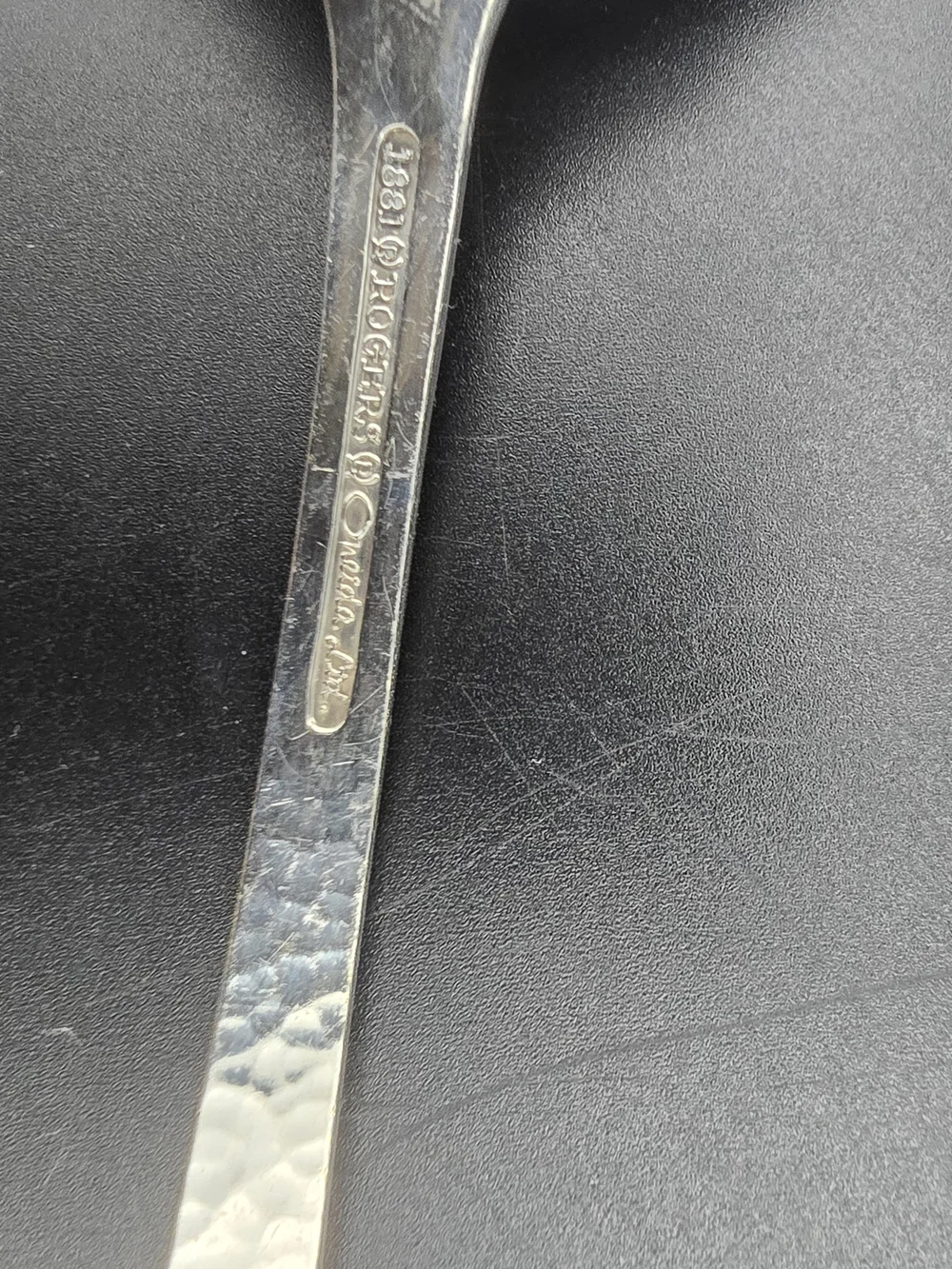 Oneida Silver Tone Commemorative Serving Spoon with Eagle Motif